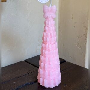 RARE Pink Bow Candle
